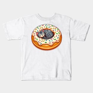 Dreamy Donut Cat Nap Kids T-Shirt